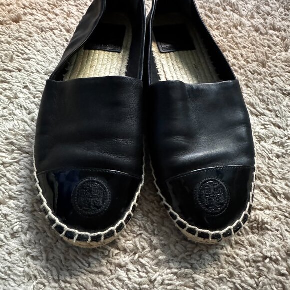 Tory Burch Colorblock Espedrilles in Perfect Black - Size 6.5 - Picture 2 of 4